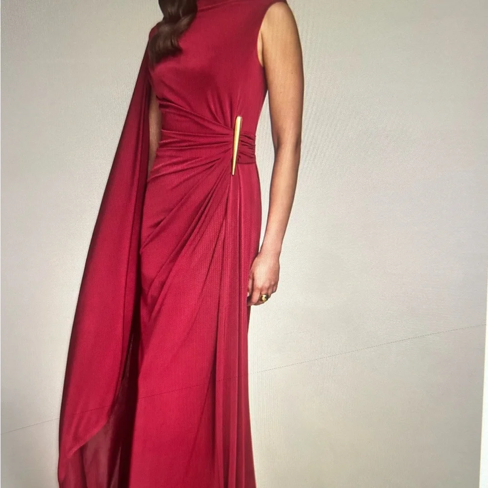Donna Karan One Shoulder Burgundy Dress
NWT - Picture 3 of 6